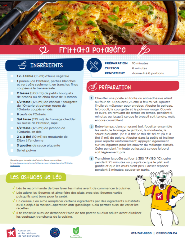 Recette Frittata potagere (1)