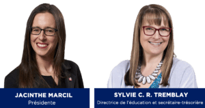 Jacinthe Marcil et Sylvie Tremblay