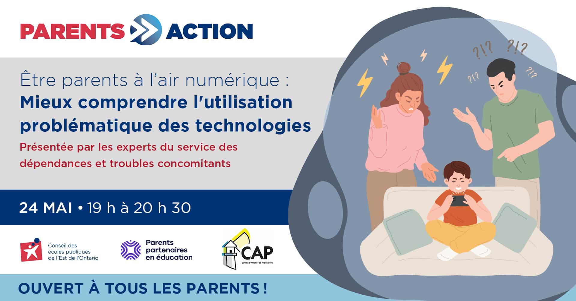 Publicité pour parents action