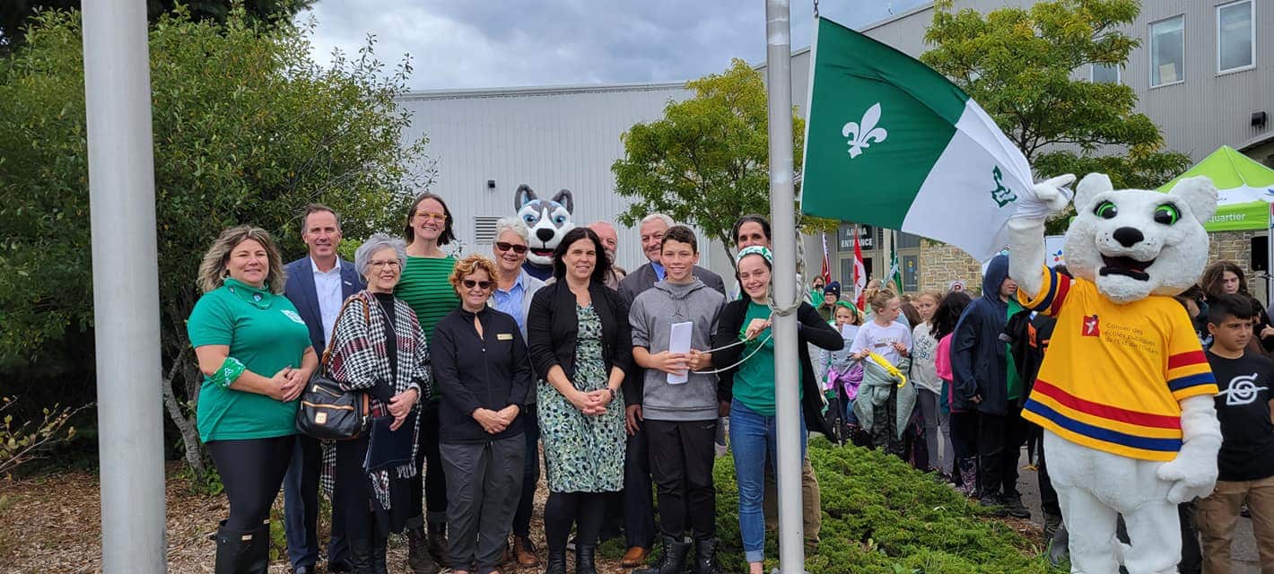 Lever drapeau franco-ontarien